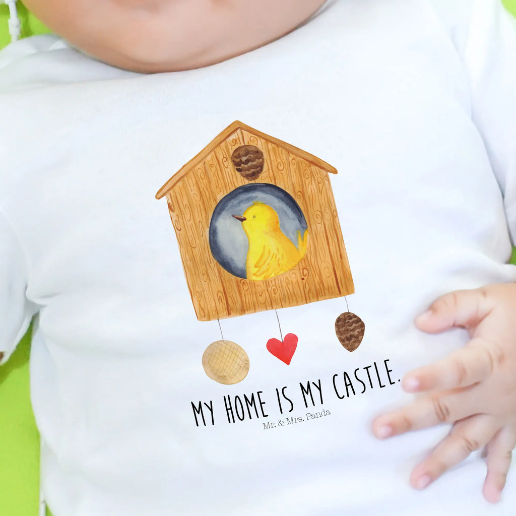 Organic Baby Shirt Vogel Haus Baby T-Shirt, Jungen Baby T-Shirt, Mädchen Baby T-Shirt, Shirt, Tiermotive, Gute Laune, lustige Sprüche, Tiere, Vogel, Vögel, Vogelhaus, Vogelhäuschen, Home sweet home, Zuhause, Nest, Eigenheim, Familie, Wohnung, Haus, unser Haus, Lieblingsort, Castle