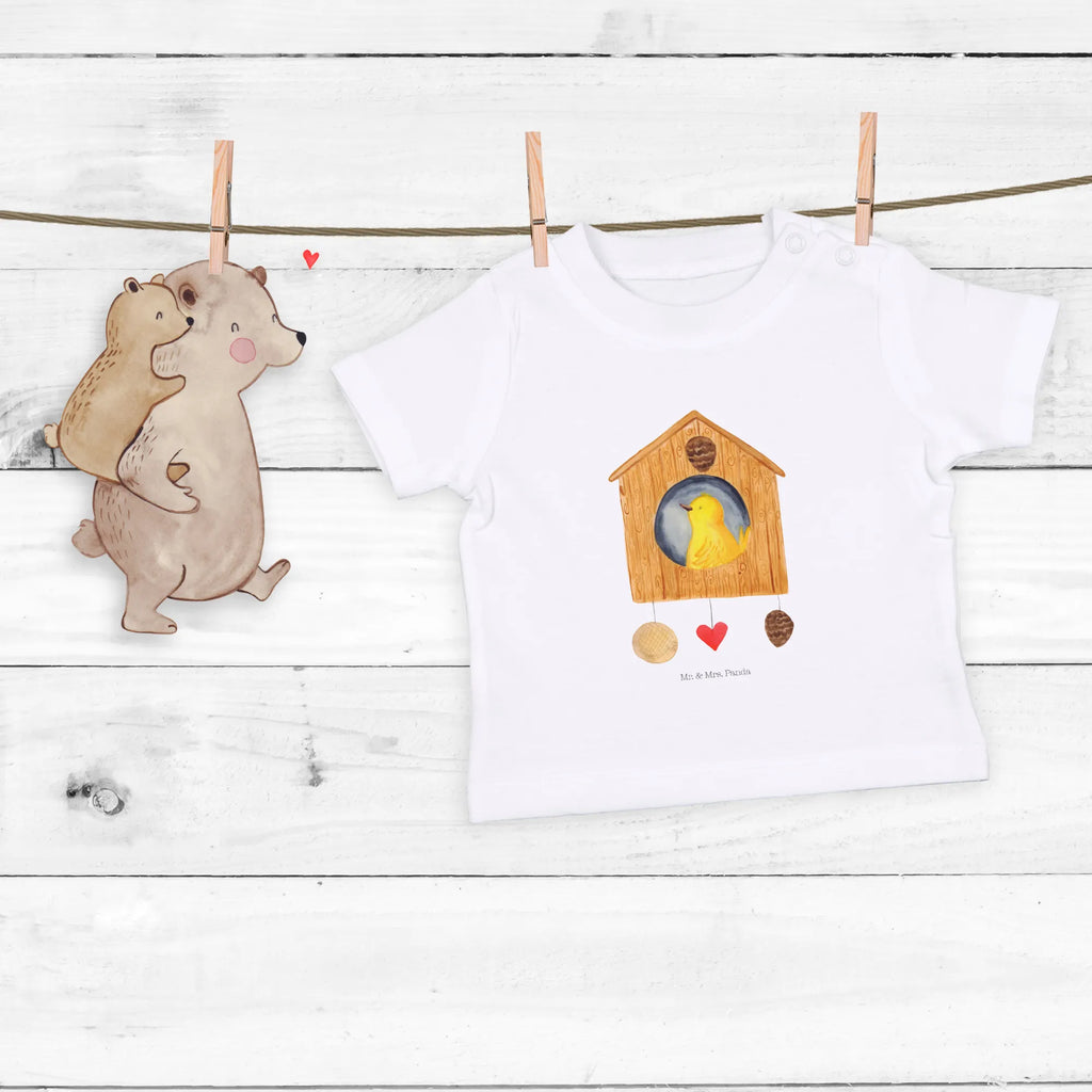 Organic Baby Shirt Vogel Haus Baby T-Shirt, Jungen Baby T-Shirt, Mädchen Baby T-Shirt, Shirt, Tiermotive, Gute Laune, lustige Sprüche, Tiere, Vogel, Vögel, Vogelhaus, Vogelhäuschen, Home sweet home, Zuhause, Nest, Eigenheim, Familie, Wohnung, Haus, unser Haus, Lieblingsort, Castle