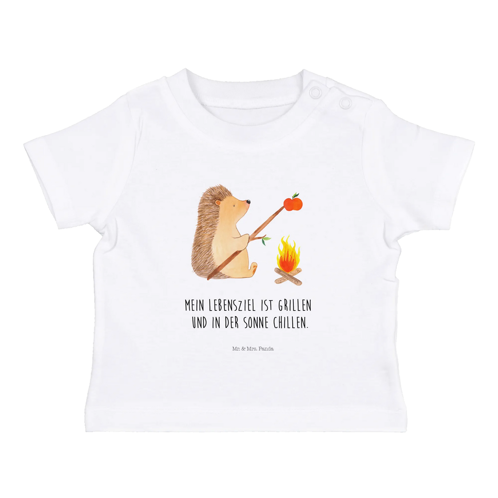 Organic Baby Shirt Igel Grillen Baby T-Shirt, Jungen Baby T-Shirt, Mädchen Baby T-Shirt, Shirt, Tiermotive, Gute Laune, lustige Sprüche, Tiere, Igel, Grillen, Ziele, Motivation, arbeitslos, Sinn des Lebens, Spruch