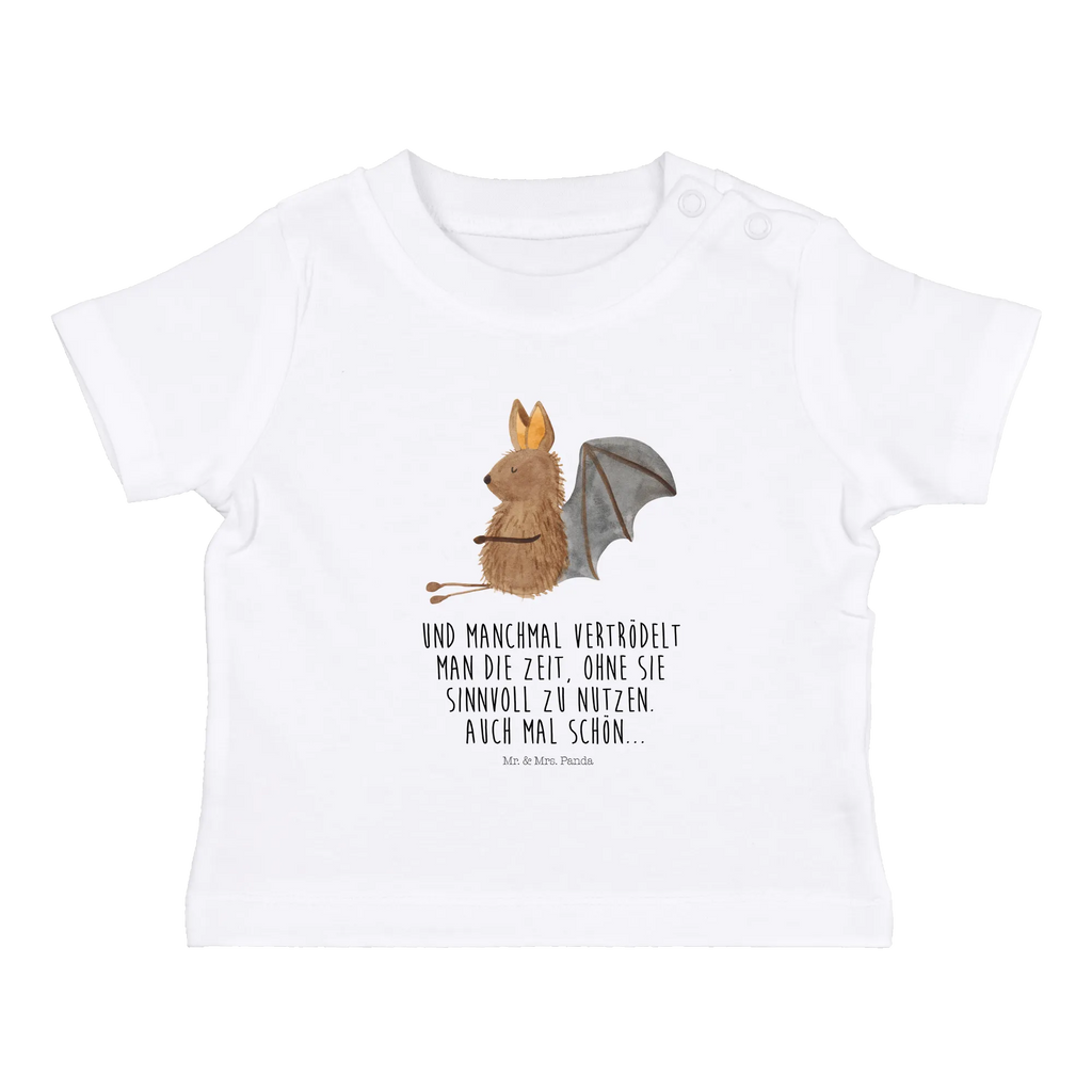 Organic Baby Shirt Fledermaus Sitzen Baby T-Shirt, Jungen Baby T-Shirt, Mädchen Baby T-Shirt, Shirt, Tiermotive, Gute Laune, lustige Sprüche, Tiere, Fledermaus, Fledermäuse, Motivation, entspannen