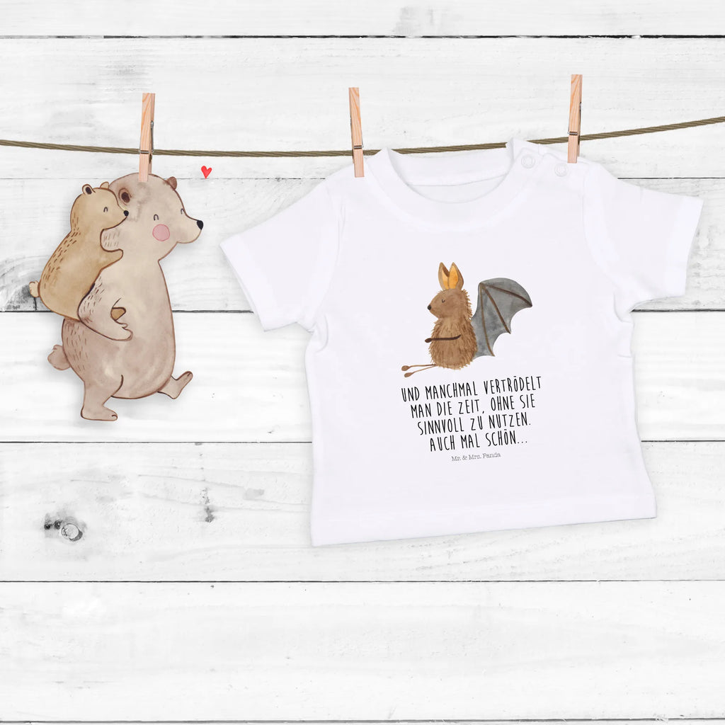 Organic Baby Shirt Fledermaus Sitzen Baby T-Shirt, Jungen Baby T-Shirt, Mädchen Baby T-Shirt, Shirt, Tiermotive, Gute Laune, lustige Sprüche, Tiere, Fledermaus, Fledermäuse, Motivation, entspannen