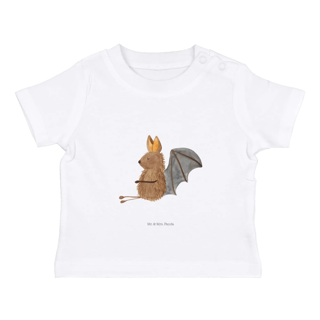 Organic Baby Shirt Fledermaus Sitzen Baby T-Shirt, Jungen Baby T-Shirt, Mädchen Baby T-Shirt, Shirt, Tiermotive, Gute Laune, lustige Sprüche, Tiere, Fledermaus, Fledermäuse, Motivation, entspannen