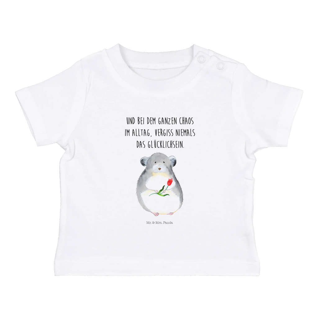 Organic Baby Shirt Chinchilla Blume Baby T-Shirt, Jungen Baby T-Shirt, Mädchen Baby T-Shirt, Shirt, Tiermotive, Gute Laune, lustige Sprüche, Tiere, Chinchilla, Chinchillas, Liebeskummer, Kummer, Depressionen, traurig sein, Chaos, Glücklichsein, Büro, Büroalltag