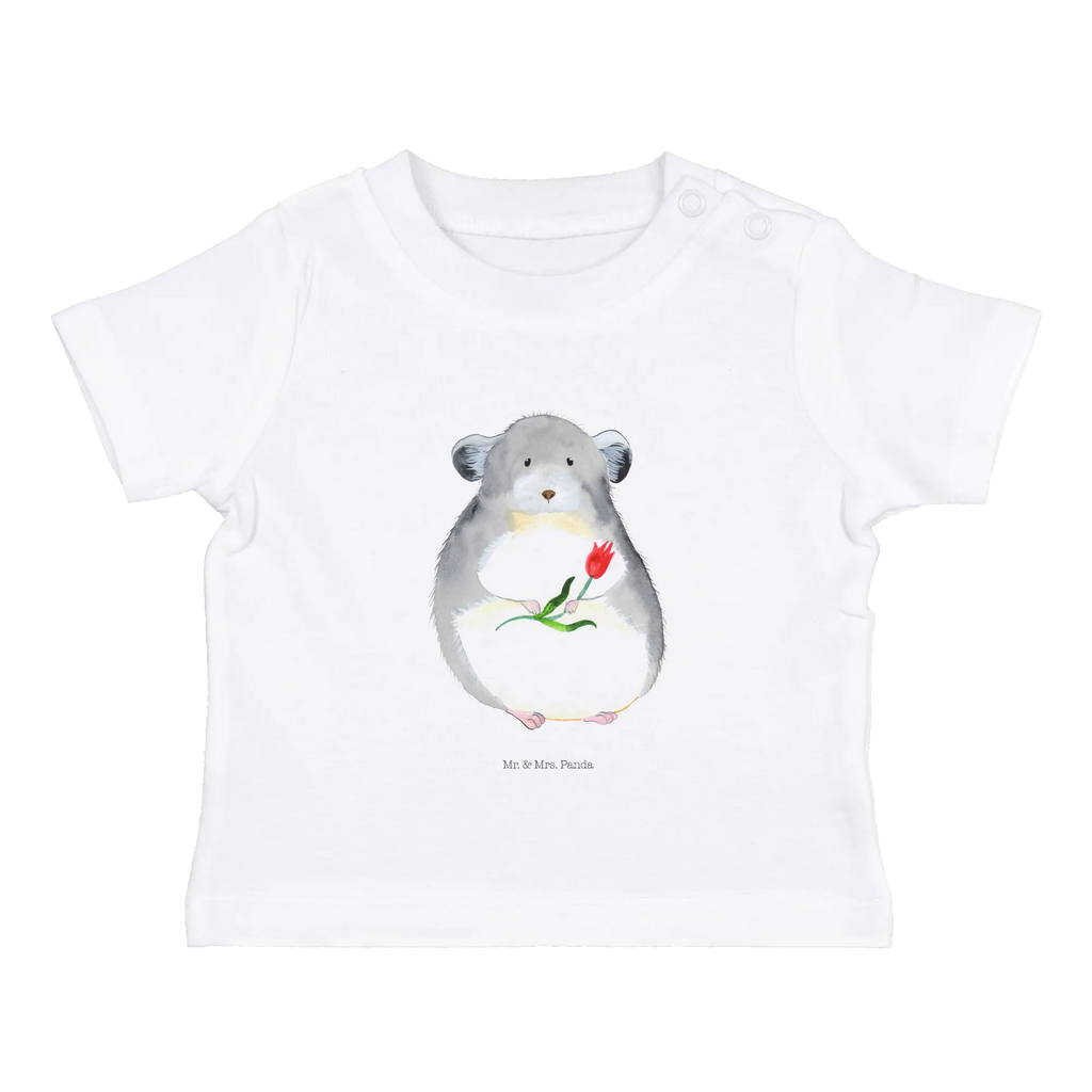 Organic Baby Shirt Chinchilla Blume Baby T-Shirt, Jungen Baby T-Shirt, Mädchen Baby T-Shirt, Shirt, Tiermotive, Gute Laune, lustige Sprüche, Tiere, Chinchilla, Chinchillas, Liebeskummer, Kummer, Depressionen, traurig sein, Chaos, Glücklichsein, Büro, Büroalltag