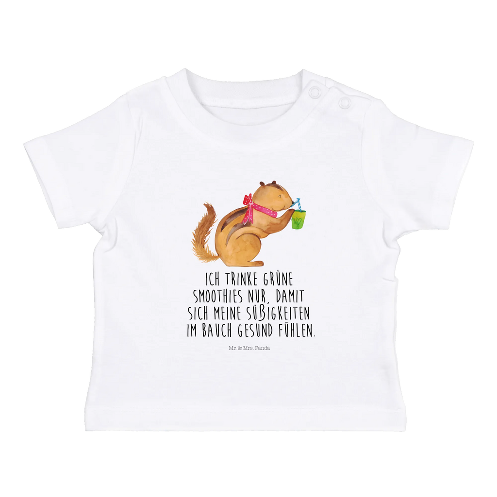 Organic Baby Shirt Eichhörnchen Smoothie Baby T-Shirt, Jungen Baby T-Shirt, Mädchen Baby T-Shirt, Shirt, Tiermotive, Gute Laune, lustige Sprüche, Tiere, Green Smoothies, Diät, Abnehmen, Streifenhörnchen, Eichhörnchen