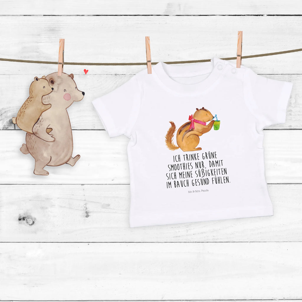 Organic Baby Shirt Eichhörnchen Smoothie Baby T-Shirt, Jungen Baby T-Shirt, Mädchen Baby T-Shirt, Shirt, Tiermotive, Gute Laune, lustige Sprüche, Tiere, Green Smoothies, Diät, Abnehmen, Streifenhörnchen, Eichhörnchen