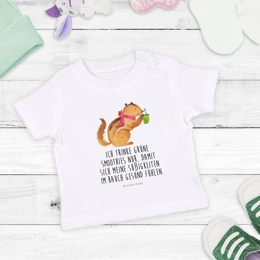 Organic Baby Shirt Eichhörnchen Smoothie Baby T-Shirt, Jungen Baby T-Shirt, Mädchen Baby T-Shirt, Shirt, Tiermotive, Gute Laune, lustige Sprüche, Tiere, Green Smoothies, Diät, Abnehmen, Streifenhörnchen, Eichhörnchen