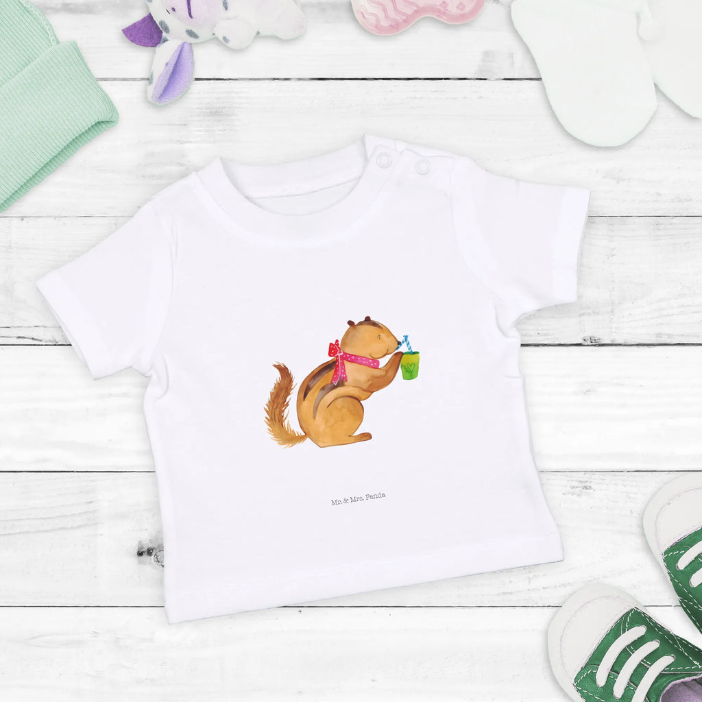 Organic Baby Shirt Eichhörnchen Smoothie Baby T-Shirt, Jungen Baby T-Shirt, Mädchen Baby T-Shirt, Shirt, Tiermotive, Gute Laune, lustige Sprüche, Tiere, Green Smoothies, Diät, Abnehmen, Streifenhörnchen, Eichhörnchen