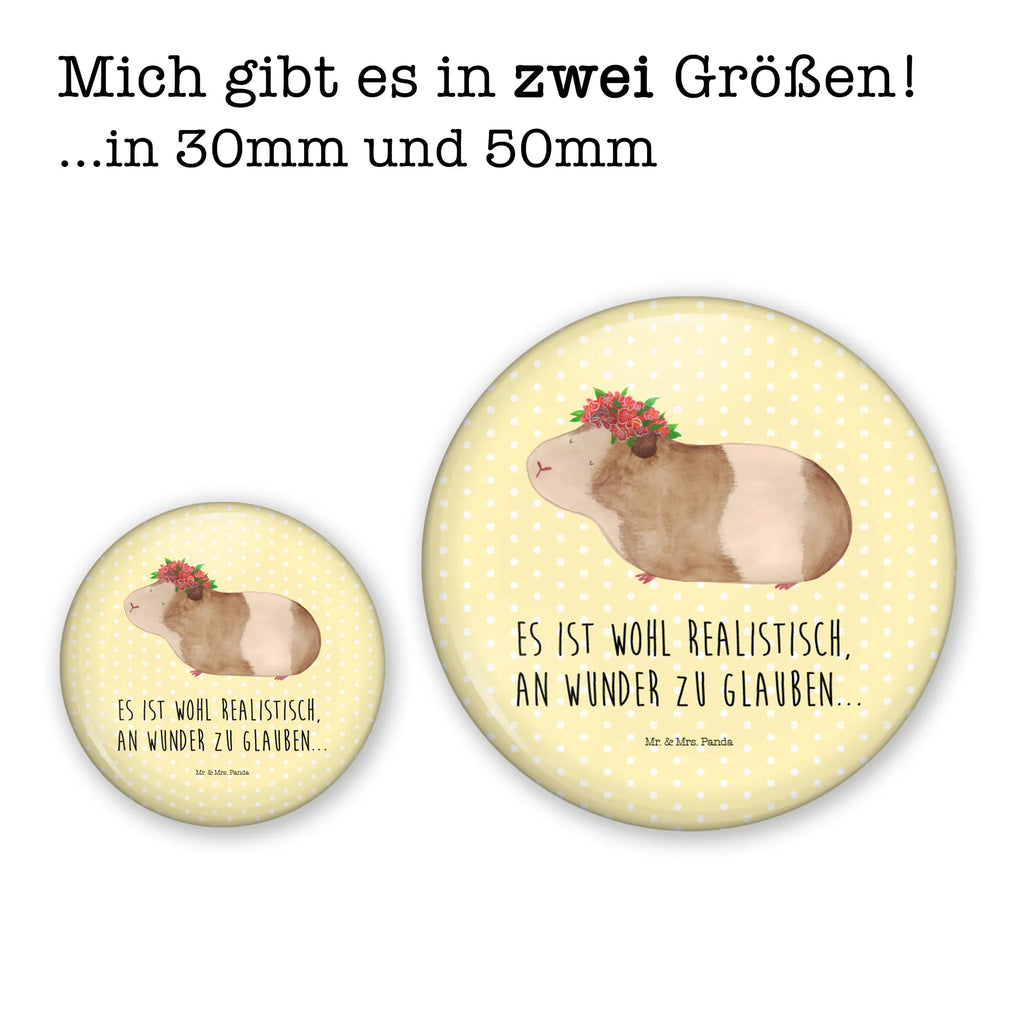 Button Meerschweinchen weise 50mm Button, Button, Pin, Anstecknadel, Tiermotive, Gute Laune, lustige Sprüche, Tiere, Meerschweinchen, Meerie, Meeries, Wunder, Blumenkind, Realität, Spruch, Weisheit, Motivation, Wunderland