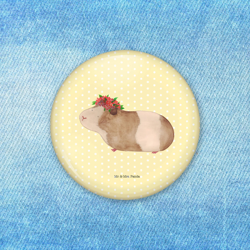 Button Meerschweinchen weise 50mm Button, Button, Pin, Anstecknadel, Tiermotive, Gute Laune, lustige Sprüche, Tiere, Meerschweinchen, Meerie, Meeries, Wunder, Blumenkind, Realität, Spruch, Weisheit, Motivation, Wunderland