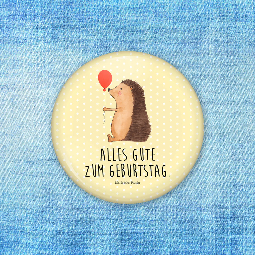 Button Igel mit Luftballon 50mm Button, Button, Pin, Anstecknadel, Tiermotive, Gute Laune, lustige Sprüche, Tiere, Igel, Geburtstag, Herzlichen Glückwunsch, Glückwunsch, Geburtstagskind, Ballon, Happy Birthday