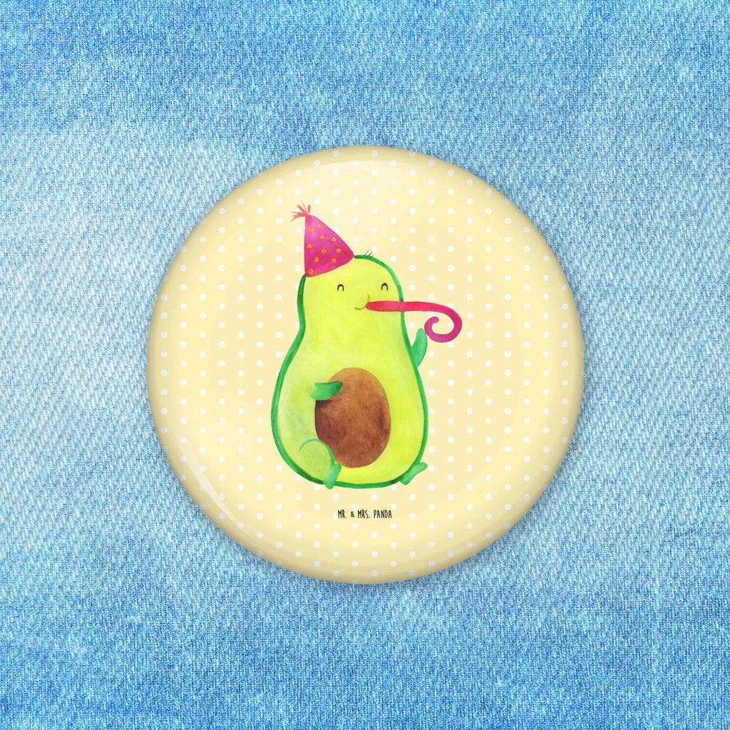 Button Avocado Partyhupe 50mm Button, Button, Pin, Anstecknadel, Avocado, Veggie, Vegan, Gesund, Party, Feierlichkeit, Feier, Fete, Geburtstag, Gute Laune, Tröte