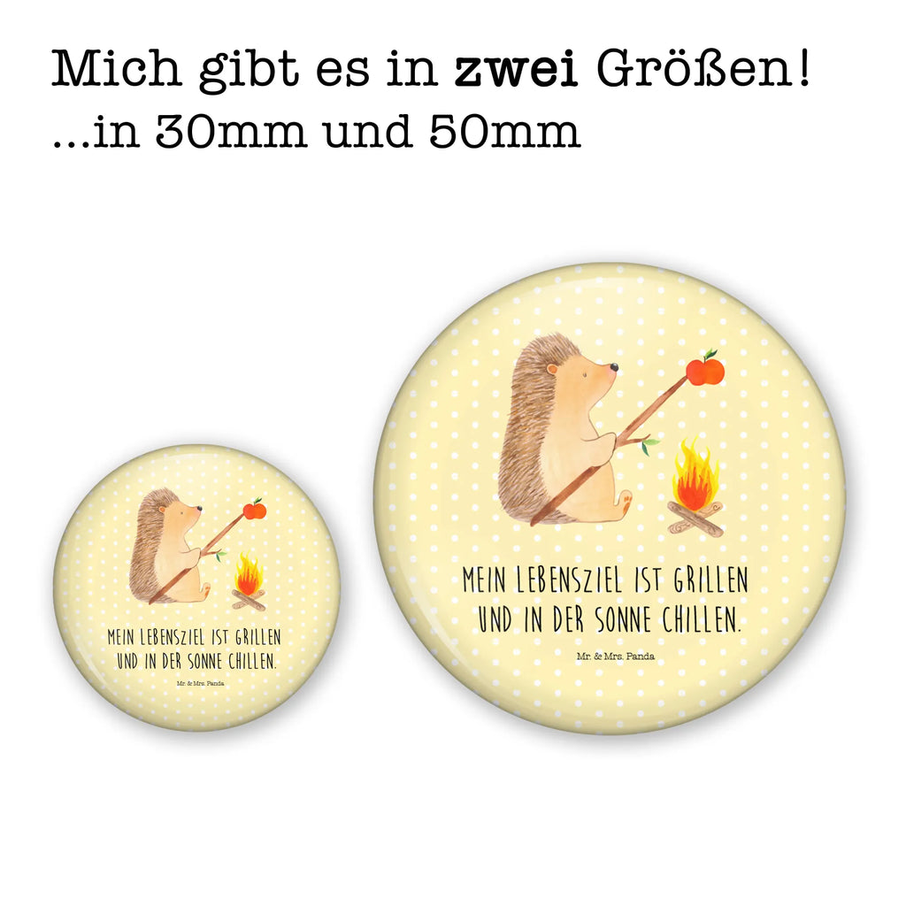 Button Igel grillt 50mm Button, Button, Pin, Anstecknadel, Tiermotive, Gute Laune, lustige Sprüche, Tiere, Igel, Grillen, Ziele, Motivation, arbeitslos, Sinn des Lebens, Spruch