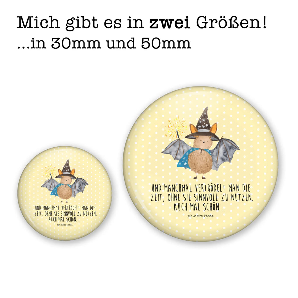 Button Fledermaus Zauberer 50mm Button, Button, Pin, Anstecknadel, Tiermotive, Gute Laune, lustige Sprüche, Tiere, Fledermaus, Fledermäuse, Zauberer, Magier, Frauen, reinsteigern