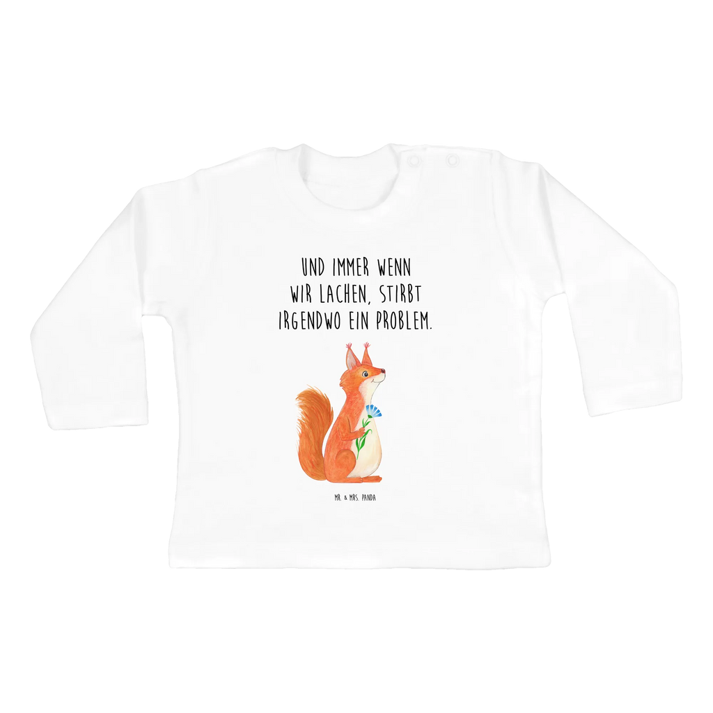 Baby Longsleeve Eichhörnchen Blume Mädchen, Jungen, Baby, Langarm, Bio, Kleidung, Tiermotive, Gute Laune, lustige Sprüche, Tiere, Eichhörnchen, Eichhorn, Spruch positiv, Lachen, Spaß, Motivation Sprüche, Motivation Bilder, glücklich Spruch, Spruch Deko