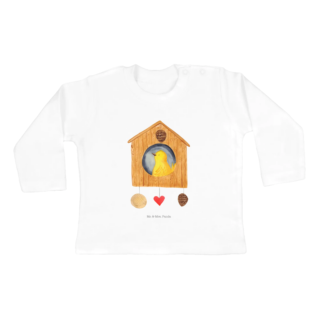 Baby Longsleeve Vogelhaus sweet Home Mädchen, Jungen, Baby, Langarm, Bio, Kleidung, Tiermotive, Gute Laune, lustige Sprüche, Tiere, Vogelhaus, Vogel, Home sweet Home, Einzug, Umzug, Geschenk, Einzugsgeschenk, Hausbau, Haus