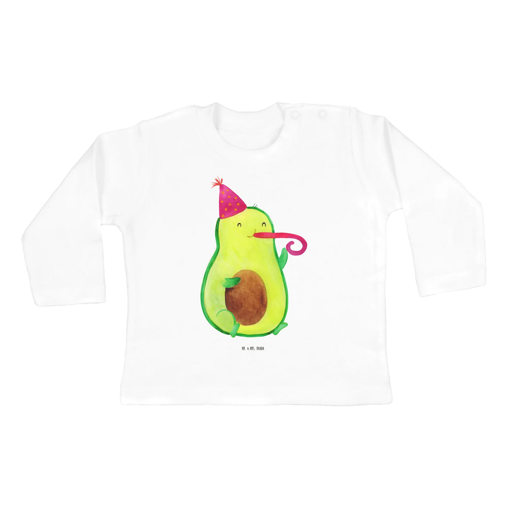 Baby Longsleeve Avocado Partyhupe Mädchen, Jungen, Baby, Langarm, Bio, Kleidung, Avocado, Veggie, Vegan, Gesund, Party, Feierlichkeit, Feier, Fete, Geburtstag, Gute Laune, Tröte