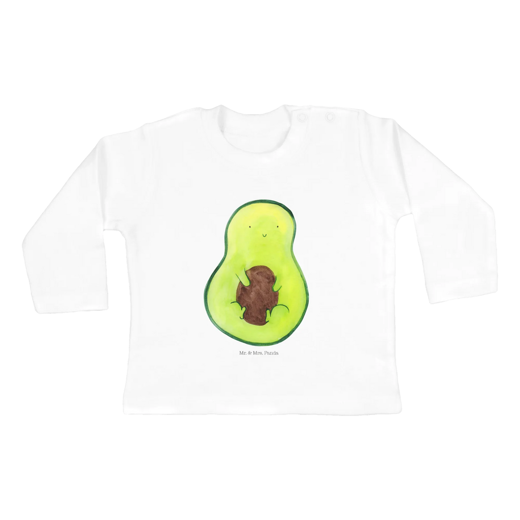 Baby Longsleeve Avocado mit Kern Mädchen, Jungen, Baby, Langarm, Bio, Kleidung, Avocado, Veggie, Vegan, Gesund, Avokado, Avocadokern, Kern, Pflanze, Spruch Leben