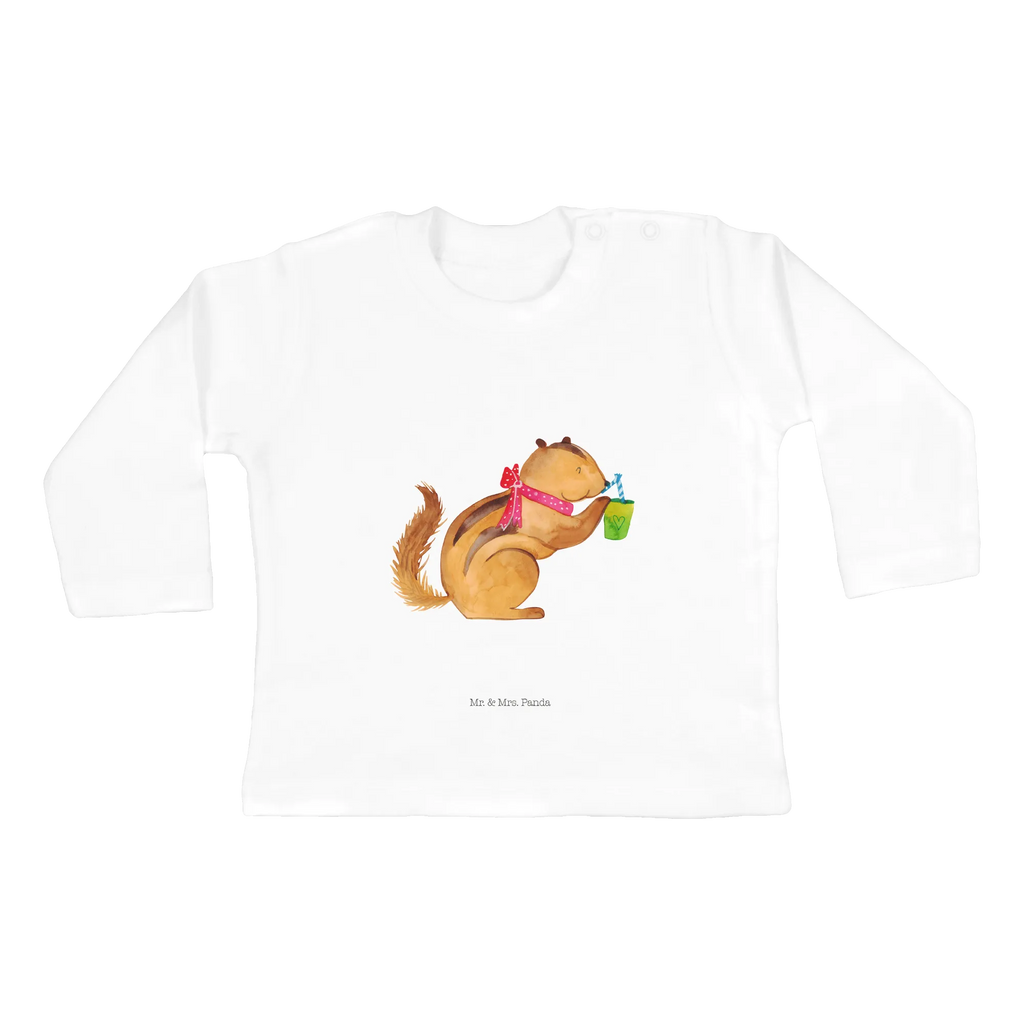 Baby Longsleeve Eichhörnchen Smoothie Mädchen, Jungen, Baby, Langarm, Bio, Kleidung, Tiermotive, Gute Laune, lustige Sprüche, Tiere, Green Smoothies, Diät, Abnehmen, Streifenhörnchen, Eichhörnchen