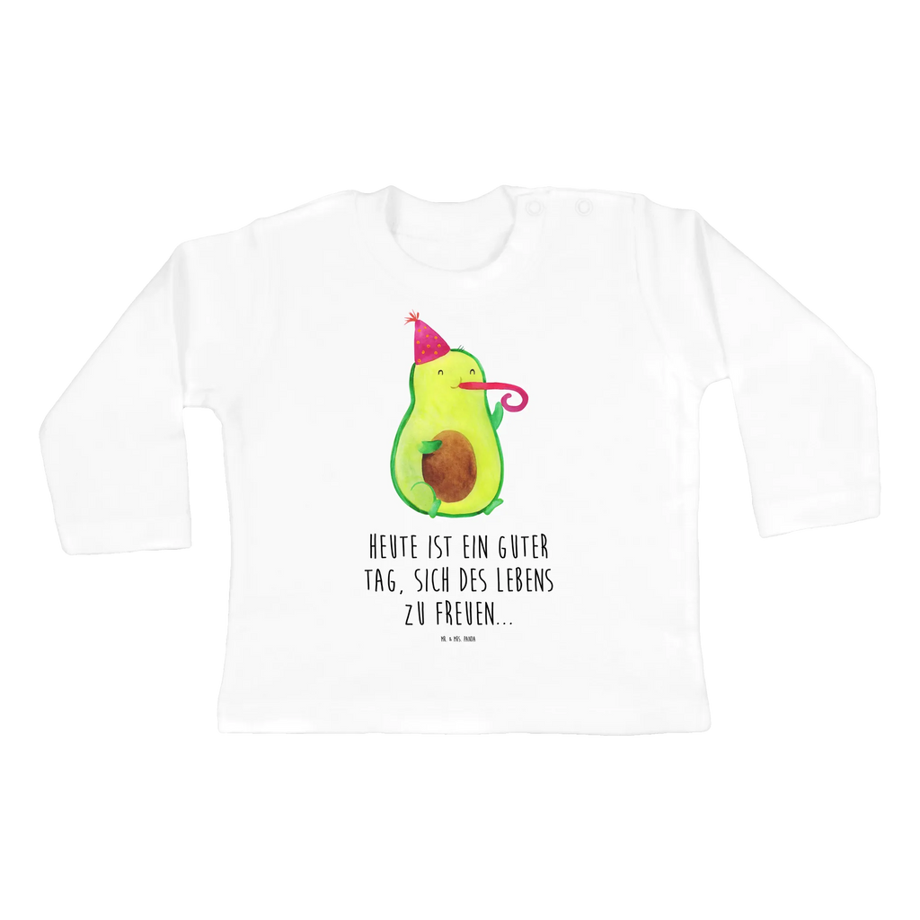 Baby Longsleeve Avocado Partyhupe Mädchen, Jungen, Baby, Langarm, Bio, Kleidung, Avocado, Veggie, Vegan, Gesund, Party, Feierlichkeit, Feier, Fete, Geburtstag, Gute Laune, Tröte