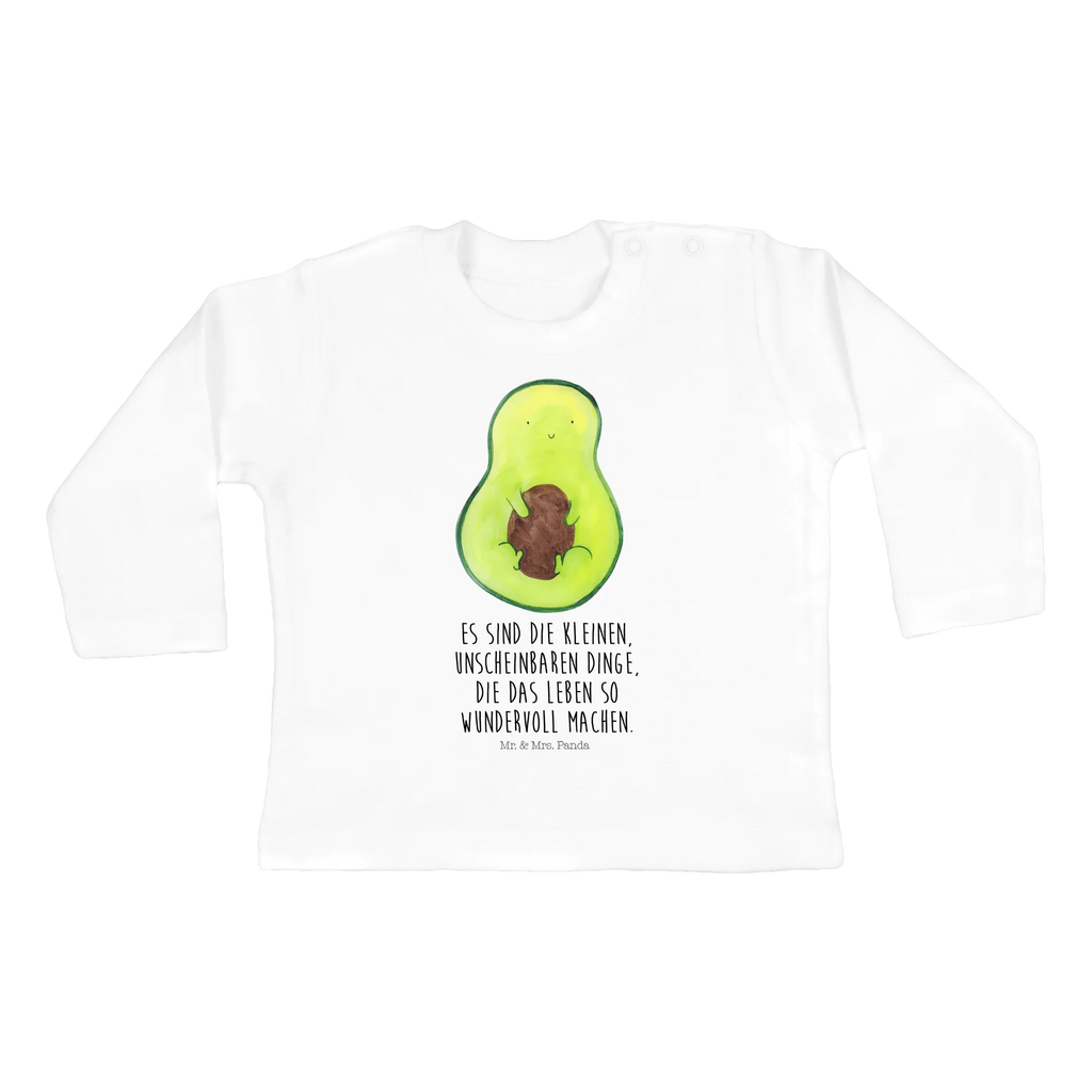 Baby Longsleeve Avocado mit Kern Mädchen, Jungen, Baby, Langarm, Bio, Kleidung, Avocado, Veggie, Vegan, Gesund, Avokado, Avocadokern, Kern, Pflanze, Spruch Leben