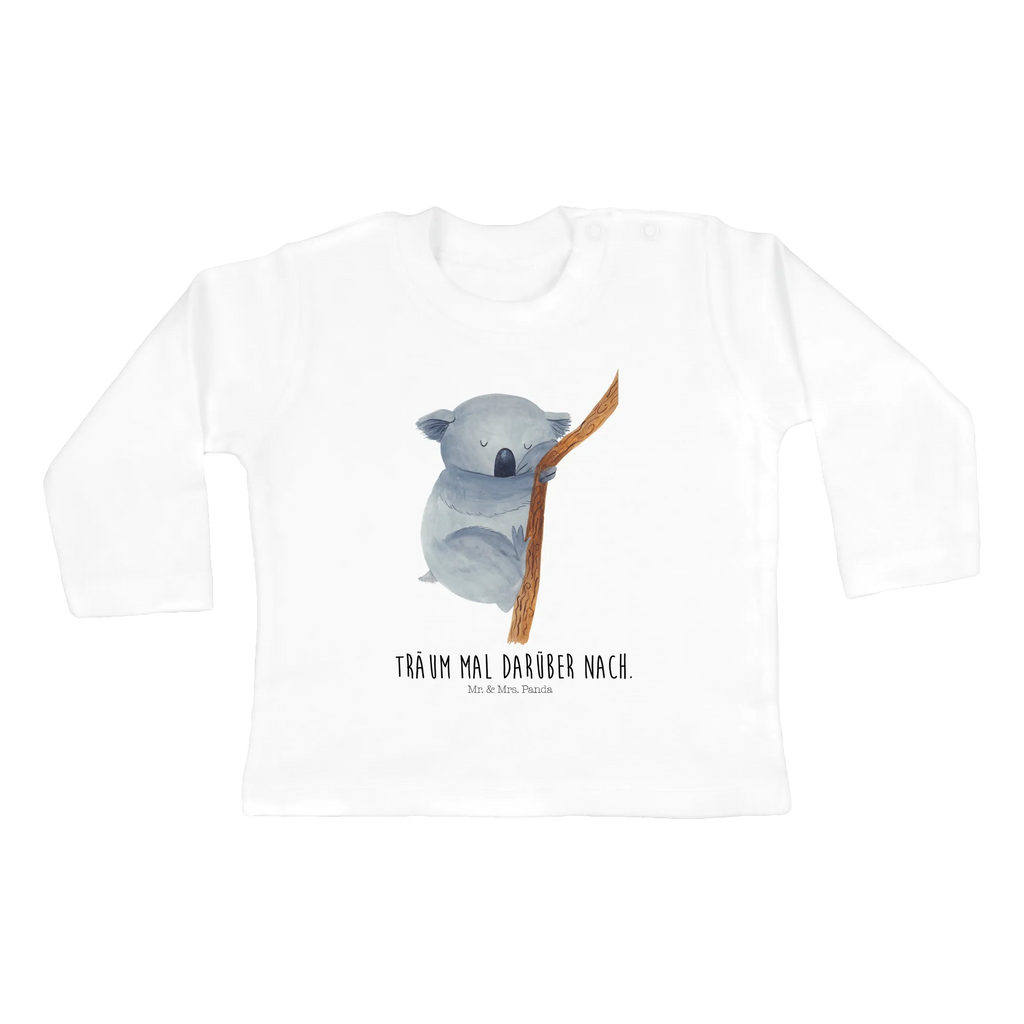 Baby Longsleeve Koalabär Mädchen, Jungen, Baby, Langarm, Bio, Kleidung, Tiermotive, Gute Laune, lustige Sprüche, Tiere, Koala, träumen, Traum, schlafen, Schlafzimmer, Traumland, Bär, Koalabär