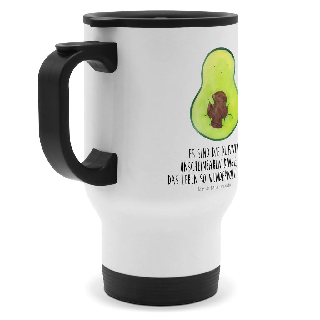 Thermobecher Avocado mit Kern Thermobecher, To Go Becher, Thermotasse, Kaffeebecher, Isolierbecher, Thermobecher To Go, Warmhaltetasse, Edelstahlbecher, Reisebecher, Tasse mit Deckel, Thermobecher für 400 ml, Kaffeetasse zum Mitnehmen, Tasse zum Mitnehmen, Spülmaschinenfest, Avocado, Veggie, Vegan, Gesund, Avokado, Avocadokern, Kern, Pflanze, Spruch Leben