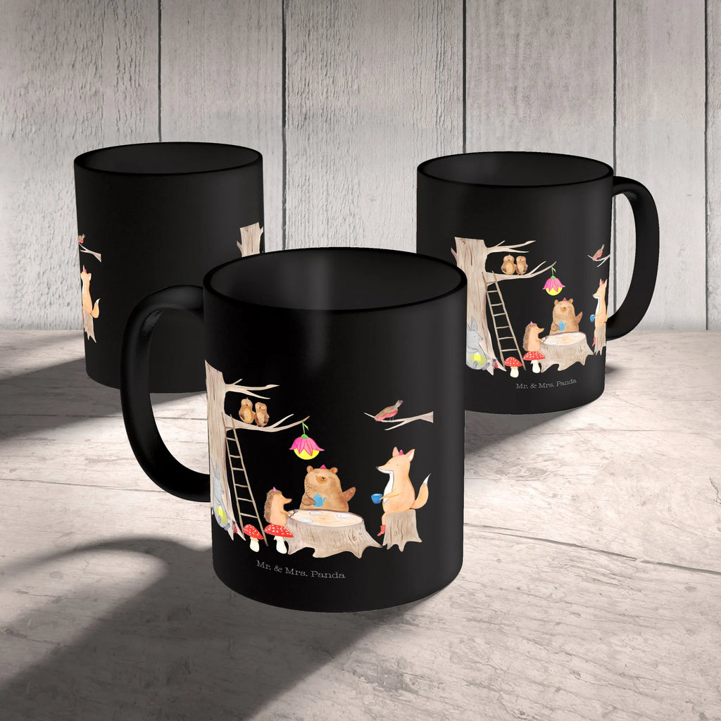 Tasse Waldtiere Picknick Tasse, Kaffeetasse, Teetasse, Becher, Kaffeebecher, Teebecher, Keramiktasse, Porzellantasse, Büro Tasse, Geschenk Tasse, Tasse Sprüche, Tasse Motive, Kaffeetassen, Tasse bedrucken, Designer Tasse, Cappuccino Tassen, Schöne Teetassen, Tiermotive, Gute Laune, lustige Sprüche, Tiere, Waldtiere, Picknick, Wald, Fuchs, Hase, Igel, Maus, Eichhörnchen