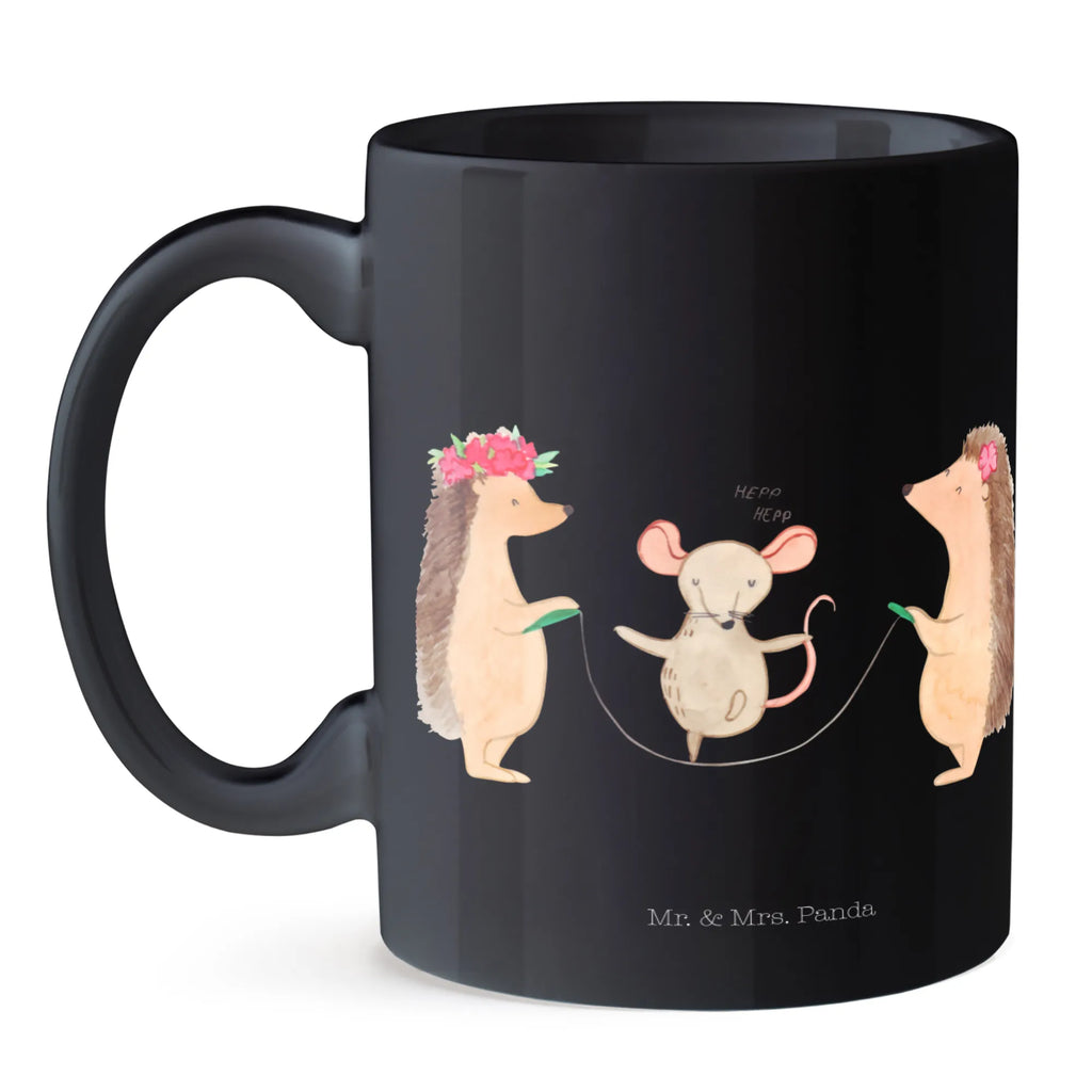 Tasse Igel Seilhüpfen Tasse, Kaffeetasse, Teetasse, Becher, Kaffeebecher, Teebecher, Keramiktasse, Porzellantasse, Büro Tasse, Geschenk Tasse, Tasse Sprüche, Tasse Motive, Kaffeetassen, Tasse bedrucken, Designer Tasse, Cappuccino Tassen, Schöne Teetassen, Tiermotive, Gute Laune, lustige Sprüche, Tiere, Igel, Maus, Seilspringen, Seilhüpfen, Kinder, Kindergarten