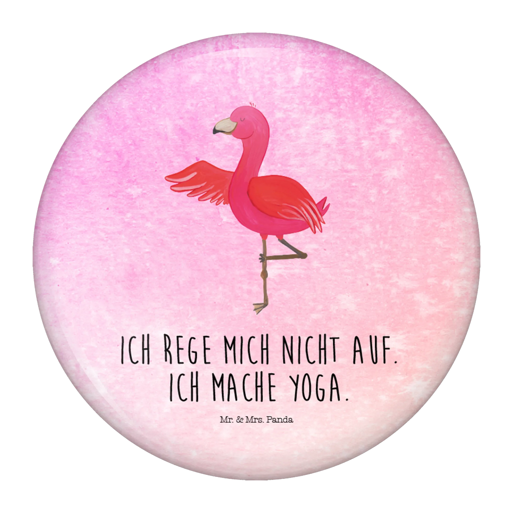 Button Flamingo Yoga 50mm Button, Button, Pin, Anstecknadel, Flamingo, Vogel, Yoga, Namaste, Achtsamkeit, Yoga-Übung, Entspannung, Ärger, Aufregen, Tiefenentspannung