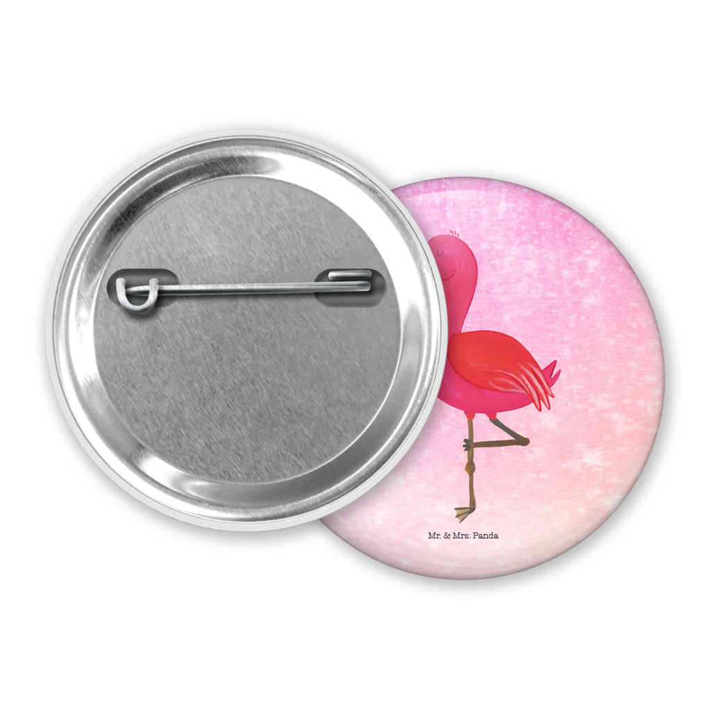 Button Flamingo Yoga 50mm Button, Button, Pin, Anstecknadel, Flamingo, Vogel, Yoga, Namaste, Achtsamkeit, Yoga-Übung, Entspannung, Ärger, Aufregen, Tiefenentspannung