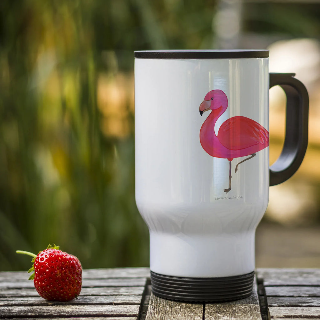 Thermobecher Flamingo classic Thermobecher, To Go Becher, Thermotasse, Kaffeebecher, Isolierbecher, Thermobecher To Go, Warmhaltetasse, Edelstahlbecher, Reisebecher, Tasse mit Deckel, Thermobecher für 400 ml, Kaffeetasse zum Mitnehmen, Tasse zum Mitnehmen, Spülmaschinenfest, Flamingo, Einzigartig, Selbstliebe, Stolz, ich, für mich, Spruch, Freundin, Freundinnen, Außenseiter, Sohn, Tochter, Geschwister