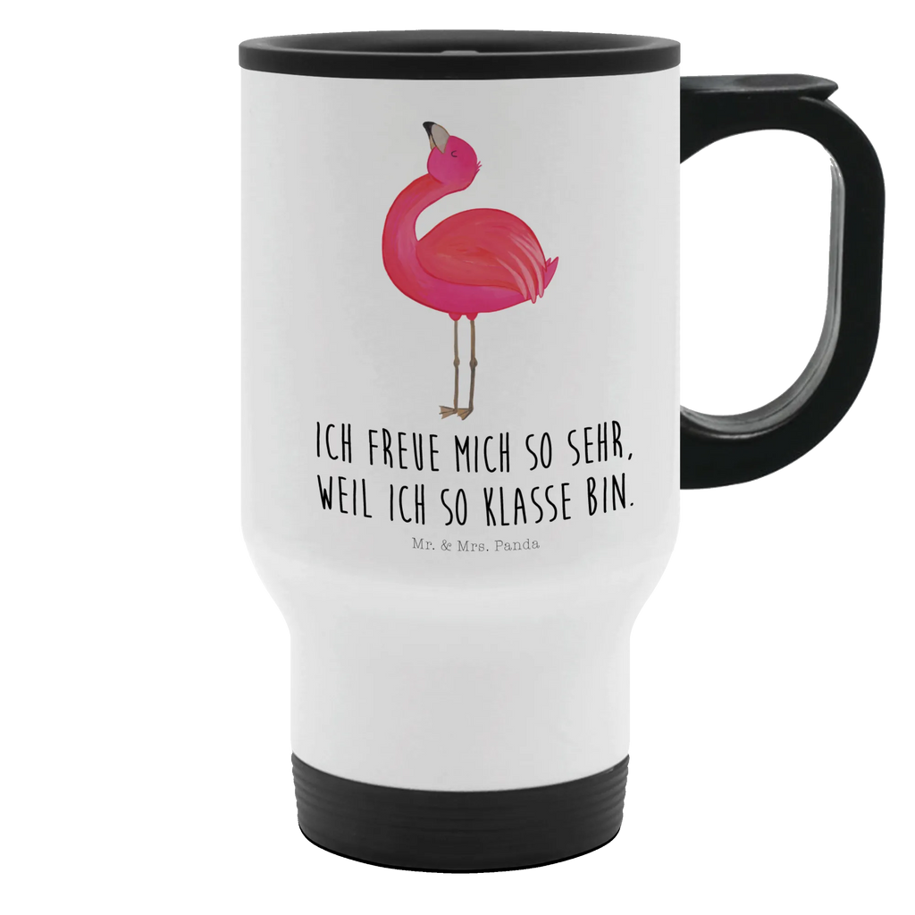 Thermobecher Flamingo stolz Thermobecher, To Go Becher, Thermotasse, Kaffeebecher, Isolierbecher, Thermobecher To Go, Warmhaltetasse, Edelstahlbecher, Reisebecher, Tasse mit Deckel, Thermobecher für 400 ml, Kaffeetasse zum Mitnehmen, Tasse zum Mitnehmen, Spülmaschinenfest, Flamingo, stolz, Freude, Selbstliebe, Selbstakzeptanz, Freundin, beste Freundin, Tochter, Mama, Schwester