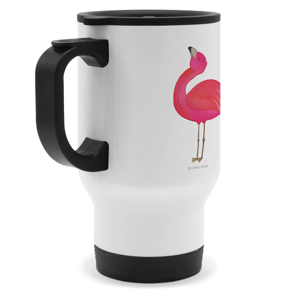 Thermobecher Flamingo stolz Thermobecher, To Go Becher, Thermotasse, Kaffeebecher, Isolierbecher, Thermobecher To Go, Warmhaltetasse, Edelstahlbecher, Reisebecher, Tasse mit Deckel, Thermobecher für 400 ml, Kaffeetasse zum Mitnehmen, Tasse zum Mitnehmen, Spülmaschinenfest, Flamingo, stolz, Freude, Selbstliebe, Selbstakzeptanz, Freundin, beste Freundin, Tochter, Mama, Schwester