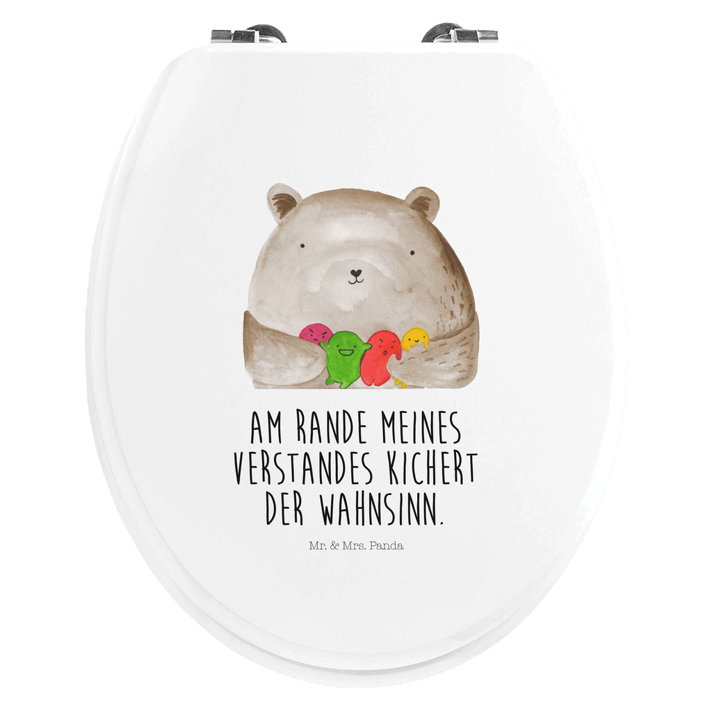 Motiv WC Sitz Bär Gefühl Klobrille, Klodeckel, Toilettendeckel, WC-Sitz, Toilette, Bär, Teddy, Teddybär, Wahnsinn, Verrückt, Durchgedreht