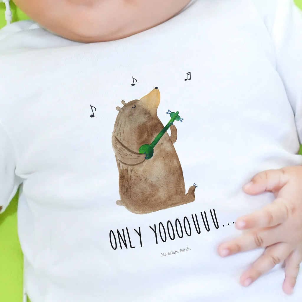 Organic Baby Shirt Bär Gitarre Baby T-Shirt, Jungen Baby T-Shirt, Mädchen Baby T-Shirt, Shirt, Bär, Teddy, Teddybär