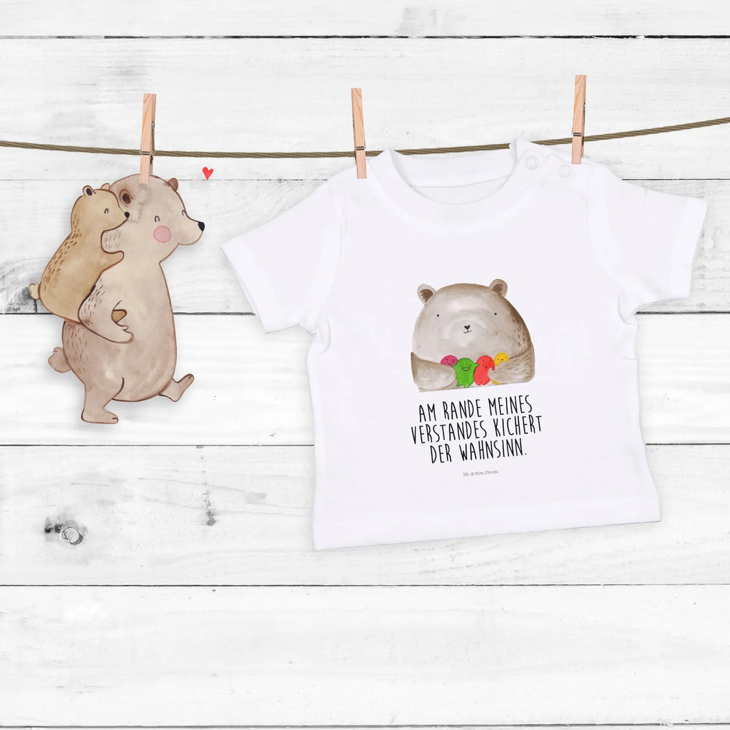 Organic Baby Shirt Bär Gefühl Baby T-Shirt, Jungen Baby T-Shirt, Mädchen Baby T-Shirt, Shirt, Bär, Teddy, Teddybär, Wahnsinn, Verrückt, Durchgedreht