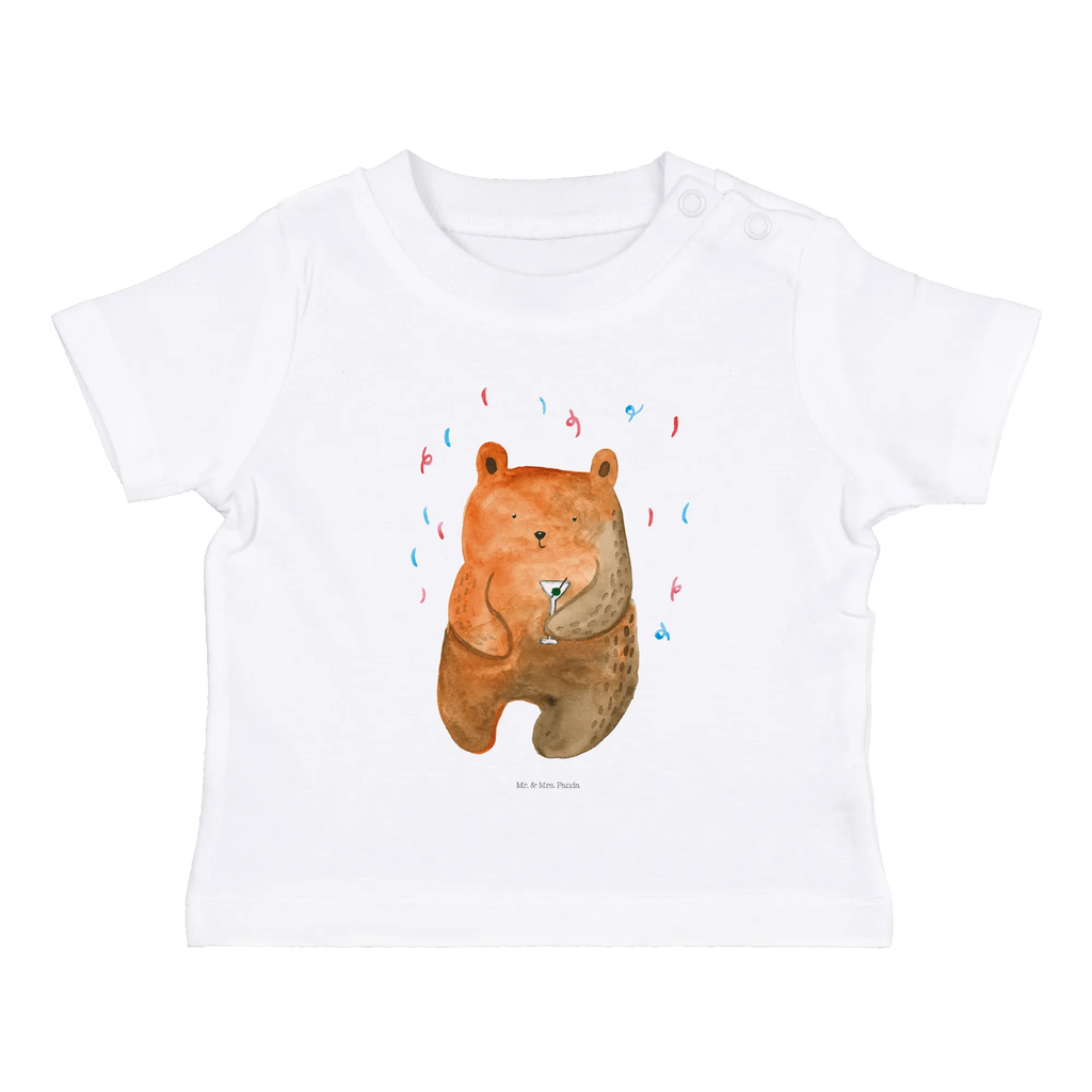 Organic Baby Shirt Bär Party Baby T-Shirt, Jungen Baby T-Shirt, Mädchen Baby T-Shirt, Shirt, Bär, Teddy, Teddybär, Geburtstag, Geburtstagsgeschenk, Geschenk, Party, Feiern, Abfeiern, Mitbringsel, Gute Laune, Lustig