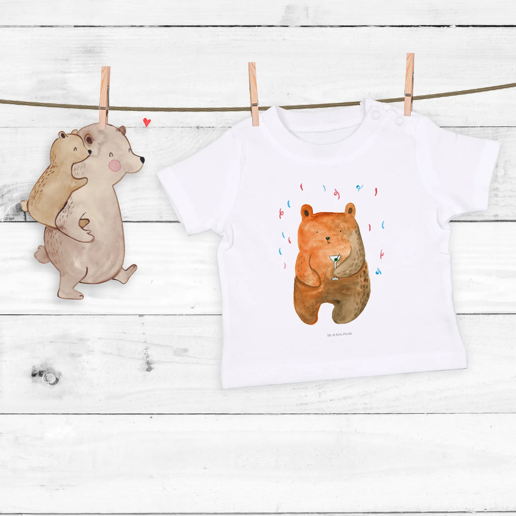 Organic Baby Shirt Bär Party Baby T-Shirt, Jungen Baby T-Shirt, Mädchen Baby T-Shirt, Shirt, Bär, Teddy, Teddybär, Geburtstag, Geburtstagsgeschenk, Geschenk, Party, Feiern, Abfeiern, Mitbringsel, Gute Laune, Lustig