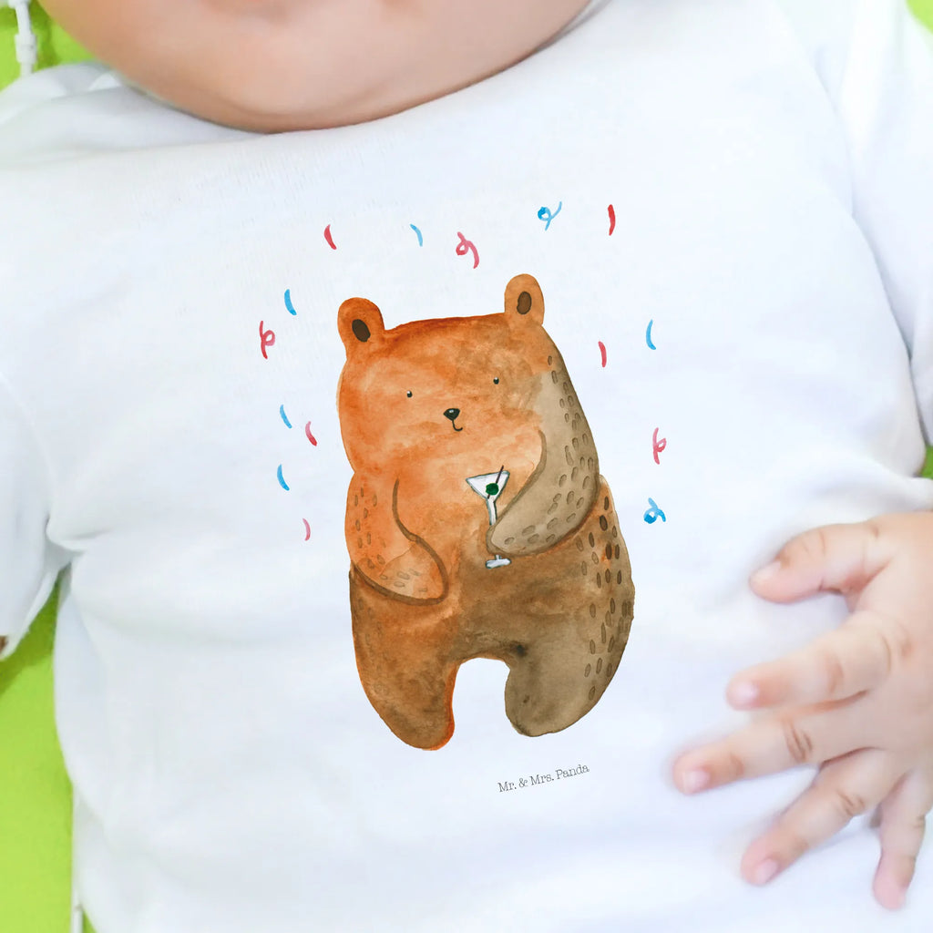 Organic Baby Shirt Bär Party Baby T-Shirt, Jungen Baby T-Shirt, Mädchen Baby T-Shirt, Shirt, Bär, Teddy, Teddybär, Geburtstag, Geburtstagsgeschenk, Geschenk, Party, Feiern, Abfeiern, Mitbringsel, Gute Laune, Lustig