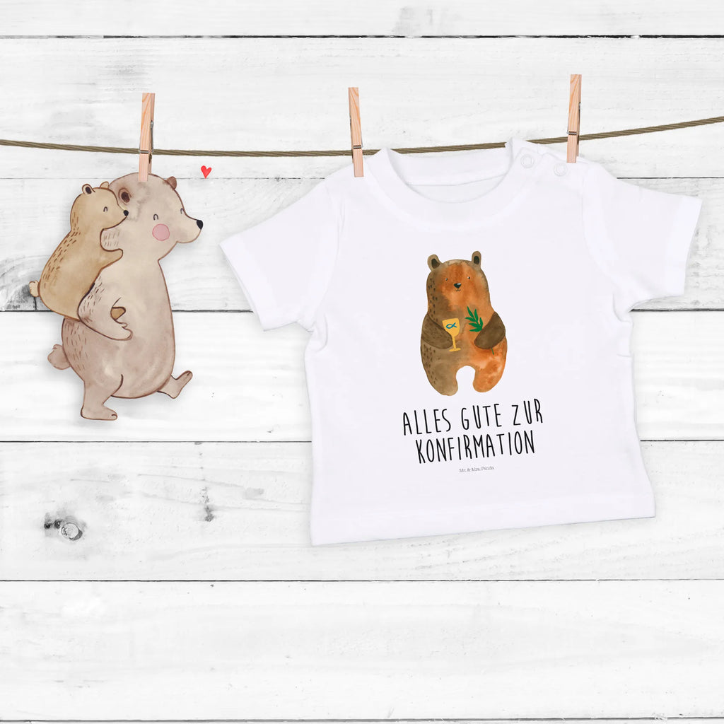 Organic Baby Shirt Bär Konfirmation Baby T-Shirt, Jungen Baby T-Shirt, Mädchen Baby T-Shirt, Shirt, Bär, Teddy, Teddybär, Konfirmation, Kirche, evangelisch, Gottesdienst