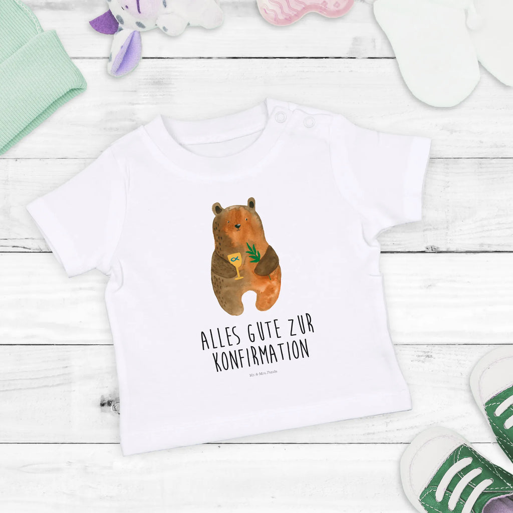 Organic Baby Shirt Bär Konfirmation Baby T-Shirt, Jungen Baby T-Shirt, Mädchen Baby T-Shirt, Shirt, Bär, Teddy, Teddybär, Konfirmation, Kirche, evangelisch, Gottesdienst