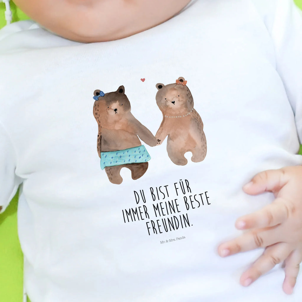 Organic Baby Shirt Bär Freundin Baby T-Shirt, Jungen Baby T-Shirt, Mädchen Baby T-Shirt, Shirt, Bär, Teddy, Teddybär, Bär Freundin Beste Freund Liebe Liebesbeweis Verliebt Kumpel Kumpeliene