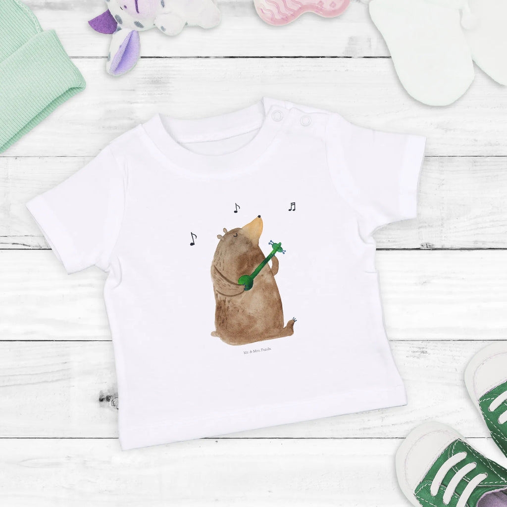 Organic Baby Shirt Bär Lied Baby T-Shirt, Jungen Baby T-Shirt, Mädchen Baby T-Shirt, Shirt, Bär, Teddy, Teddybär, Bärchen, Bear, Liebeslied, Lied, Song, Valentinstag, Valentine, Geschenk, Partner, Liebe, Freundin, Frau, Herz, Spruch