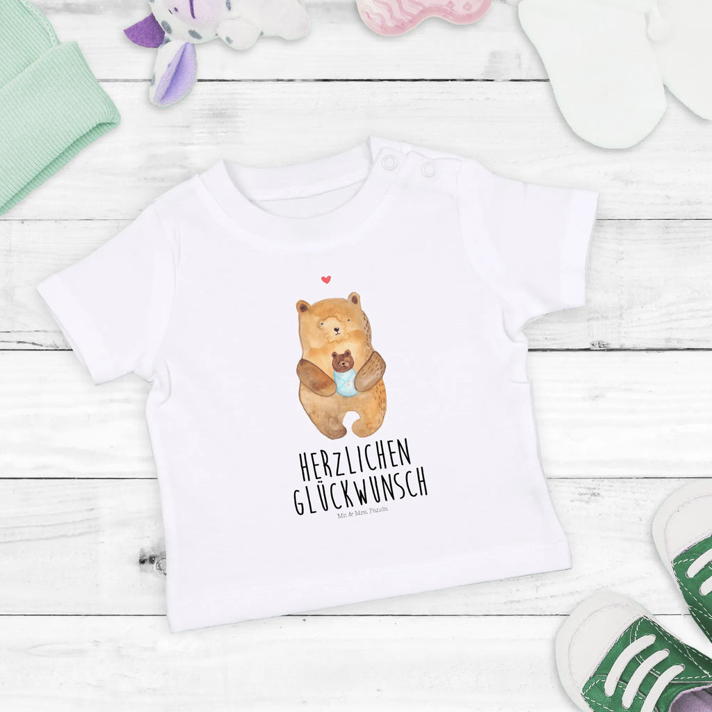 Organic Baby Shirt Bär Baby Baby T-Shirt, Jungen Baby T-Shirt, Mädchen Baby T-Shirt, Shirt, Bär, Teddy, Teddybär, Eltern, Mutter, Baby, Taufe, Geburt, Nichte, Neffe, Enkel, Enkelin, Täufling, Geburtstag, Glückwunsch