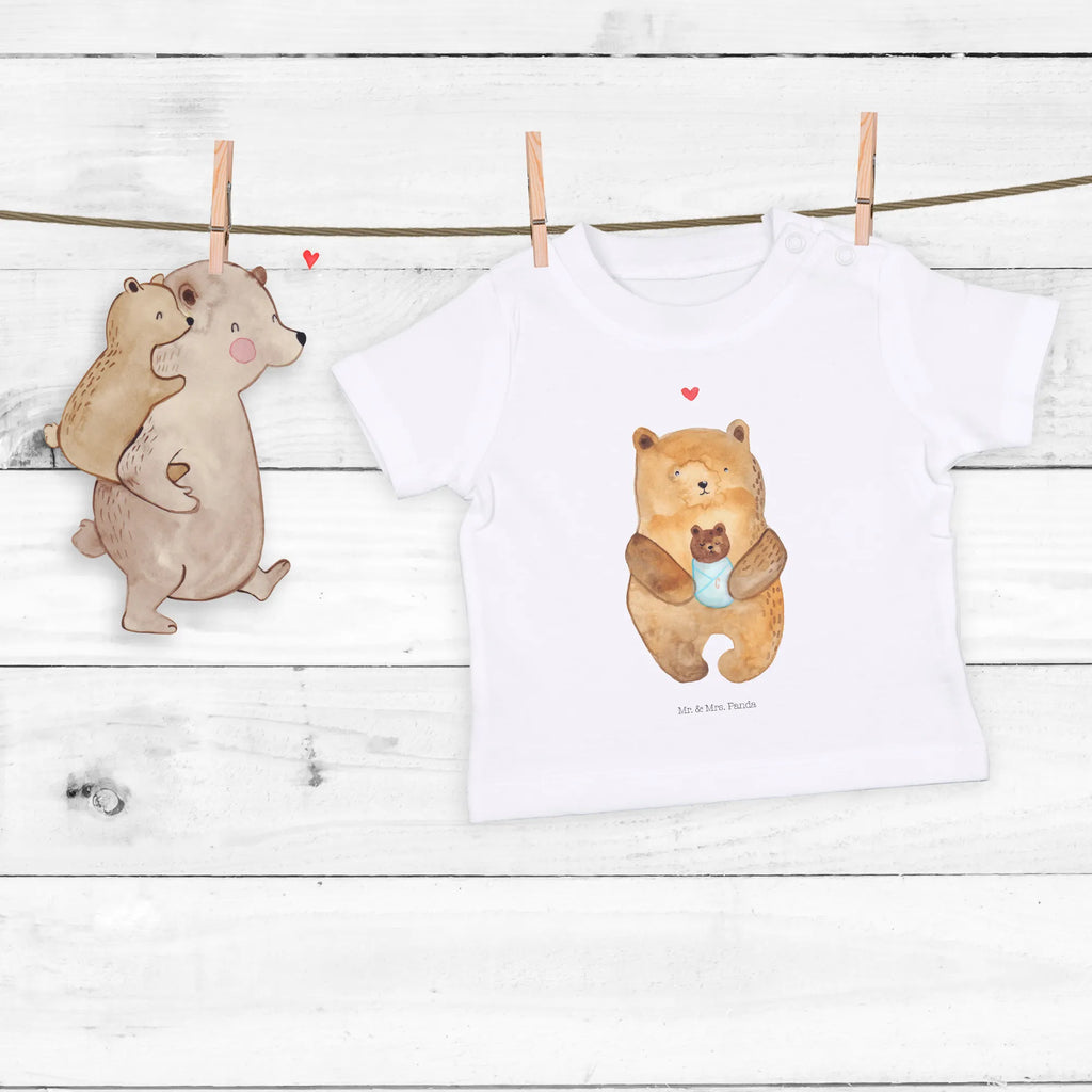 Organic Baby Shirt Bär Baby Baby T-Shirt, Jungen Baby T-Shirt, Mädchen Baby T-Shirt, Shirt, Bär, Teddy, Teddybär, Eltern, Mutter, Baby, Taufe, Geburt, Nichte, Neffe, Enkel, Enkelin, Täufling, Geburtstag, Glückwunsch