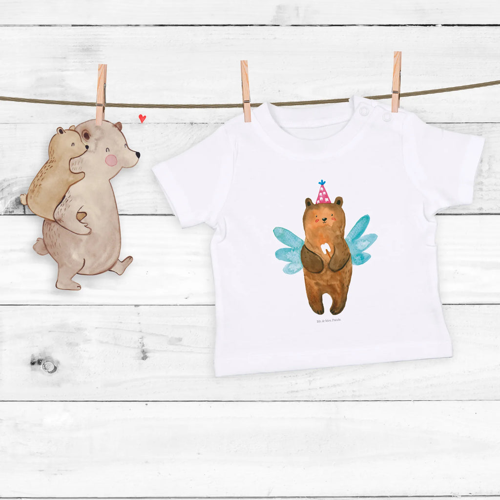 Organic Baby Shirt Bär Zahnfee Baby T-Shirt, Jungen Baby T-Shirt, Mädchen Baby T-Shirt, Shirt, Bär, Teddy, Teddybär, Zahnfee, Fee, Milchzahn, Erster Zahn