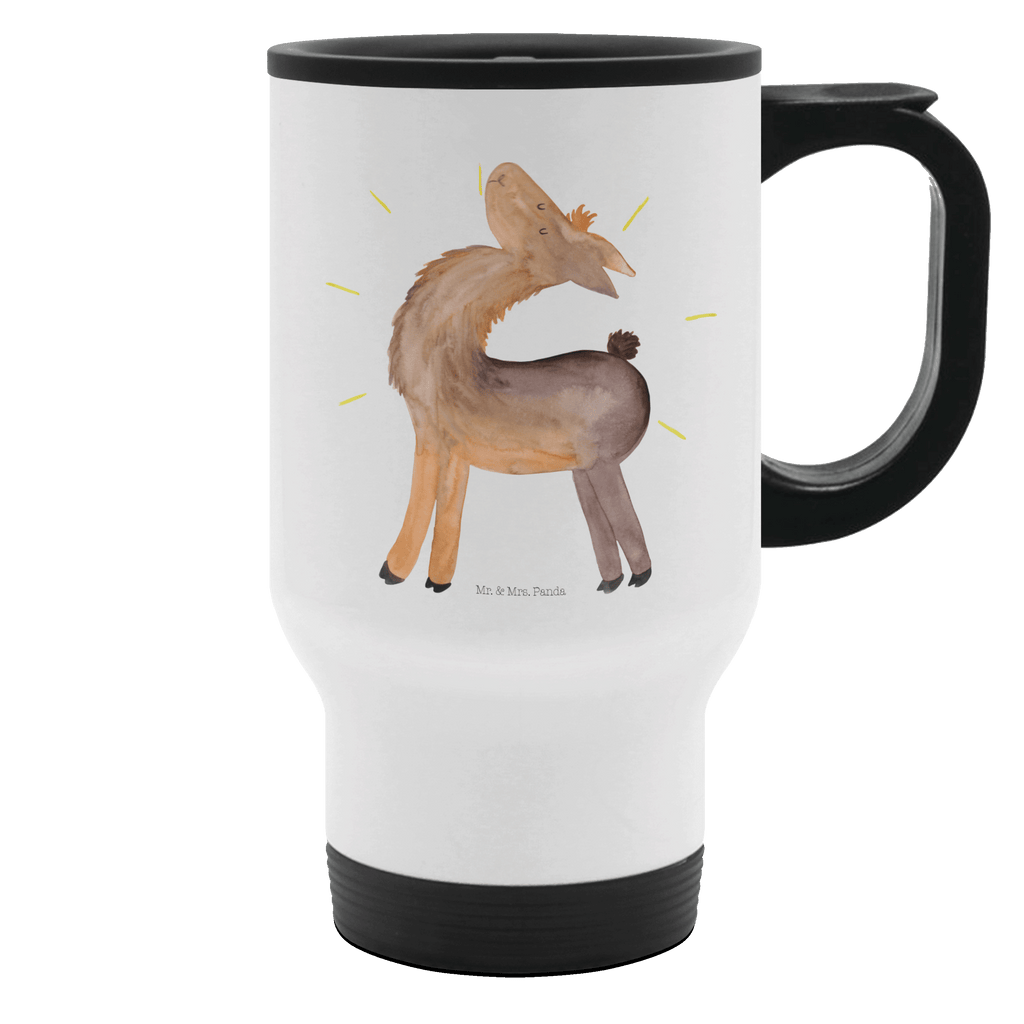 Thermobecher Lama stolz Thermobecher, To Go Becher, Thermotasse, Kaffeebecher, Isolierbecher, Thermobecher To Go, Warmhaltetasse, Edelstahlbecher, Reisebecher, Tasse mit Deckel, Thermobecher für 400 ml, Kaffeetasse zum Mitnehmen, Tasse zum Mitnehmen, Spülmaschinenfest, Lama, Alpaka, Lamas, Außenseiter, Anders, Neustart, stolz, Hippie, Freundin, Freundinnen, beste Freundin, Kumpel, Familie, Family