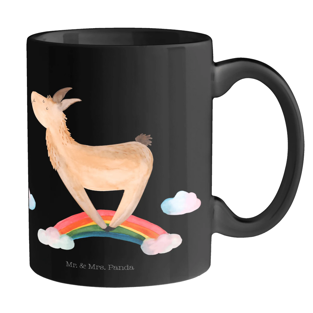 Tasse Lama Regenbogen Tasse, Kaffeetasse, Teetasse, Becher, Kaffeebecher, Teebecher, Keramiktasse, Porzellantasse, Büro Tasse, Geschenk Tasse, Tasse Sprüche, Tasse Motive, Kaffeetassen, Tasse bedrucken, Designer Tasse, Cappuccino Tassen, Schöne Teetassen, Lama, Alpaka, Lamas, Regenbogen, Haters gonna hate, Haters, Selbstständig, Außenseiter, Schule, Abi, Hobby, Wolkenland, Freiheit