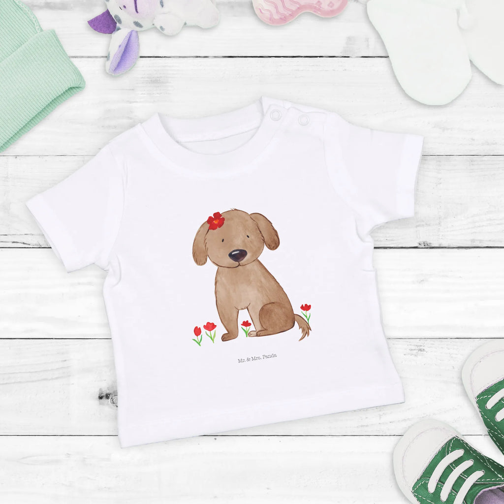 Organic Baby Shirt Hund Dame Baby T-Shirt, Jungen Baby T-Shirt, Mädchen Baby T-Shirt, Shirt, Hund, Hundemotiv, Haustier, Hunderasse, Tierliebhaber, Hundebesitzer, Sprüche, Hunde, Hundeliebe, Hundeglück, Liebe, Frauchen